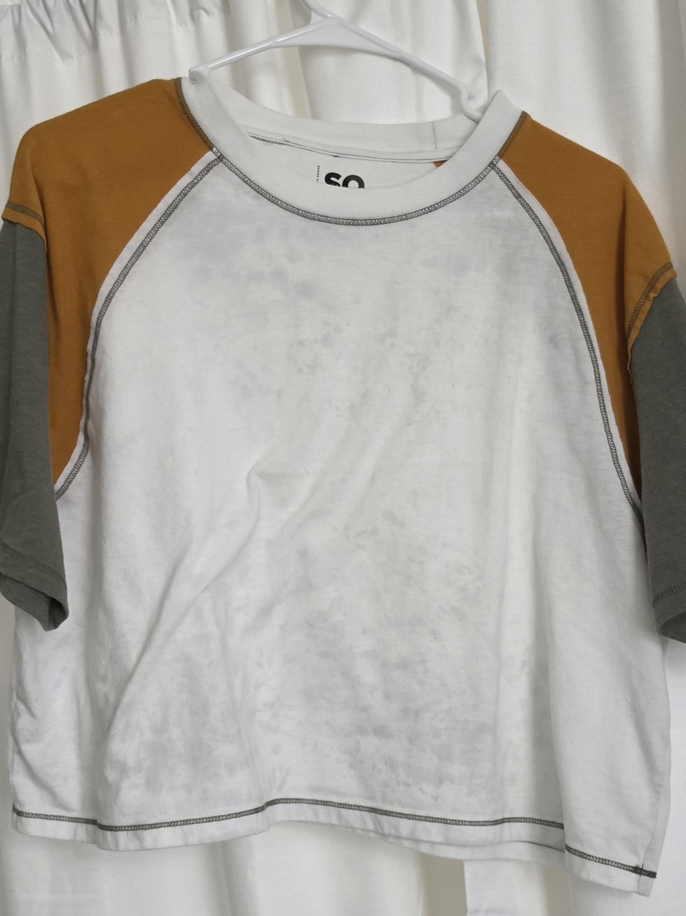 SO White Tee with Black Logo Print
